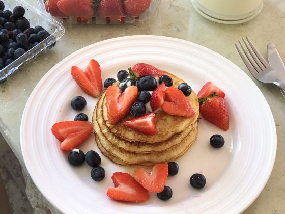Gluten free pancakes. Talking about how to build a simple but effective morning routine