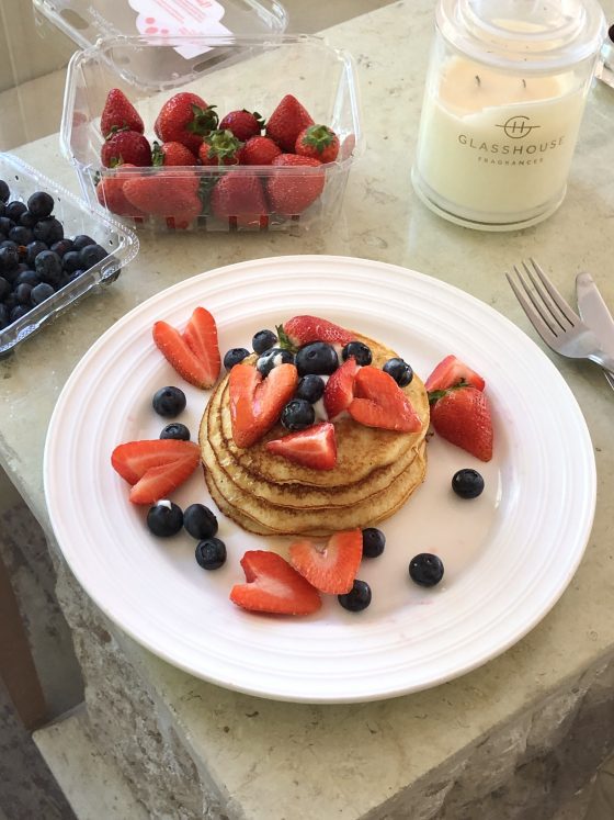 Gluten free pancakes. Talking about how to build a simple but effective morning routine